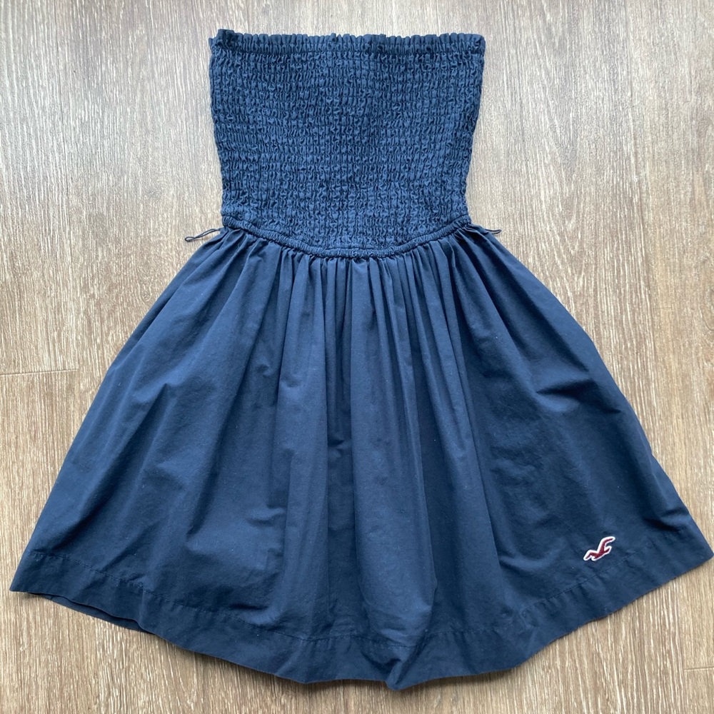 Hollister Navy Blue Mini Tube Dress Size Small